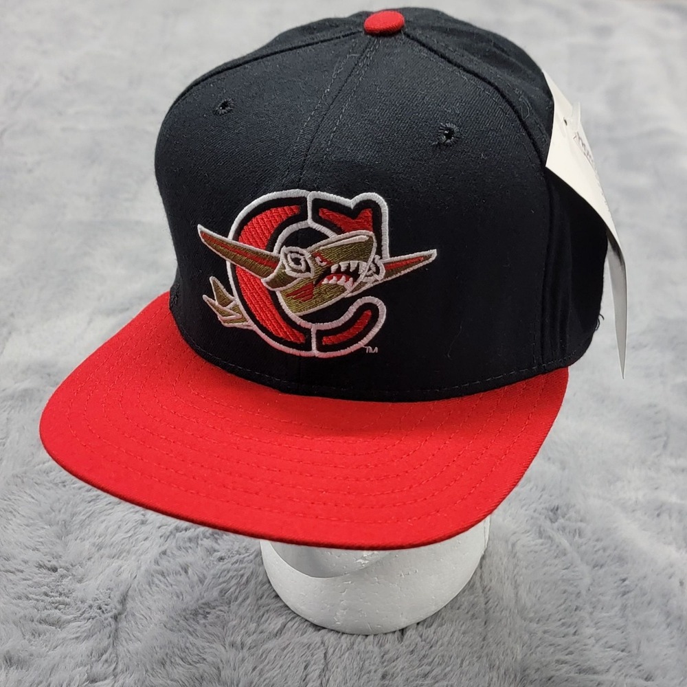 Vintage Capital City Bombers Hat Cap Snap Back OSFM Black MiLB Baseball New Era